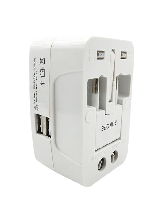 12671 All-in-one Universal Worldwide Travelling Ac Adaptor Plug (Au  Uk  Us  Eu) International Power Charger Electric Usb Power Plug Socket Adapter Converter (1 Pc)
